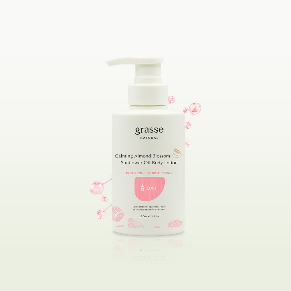 Grasse Natural Calming Almond Blossom Sunflower Oil Body Lotion