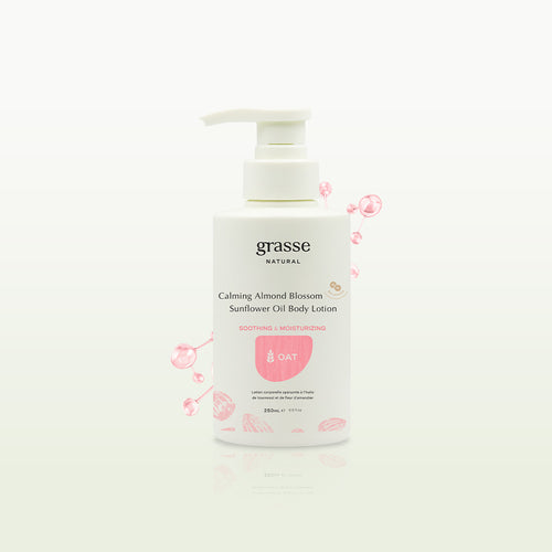 Grasse Natural Calming Almond Blossom Sunflower Oil Body Lotion