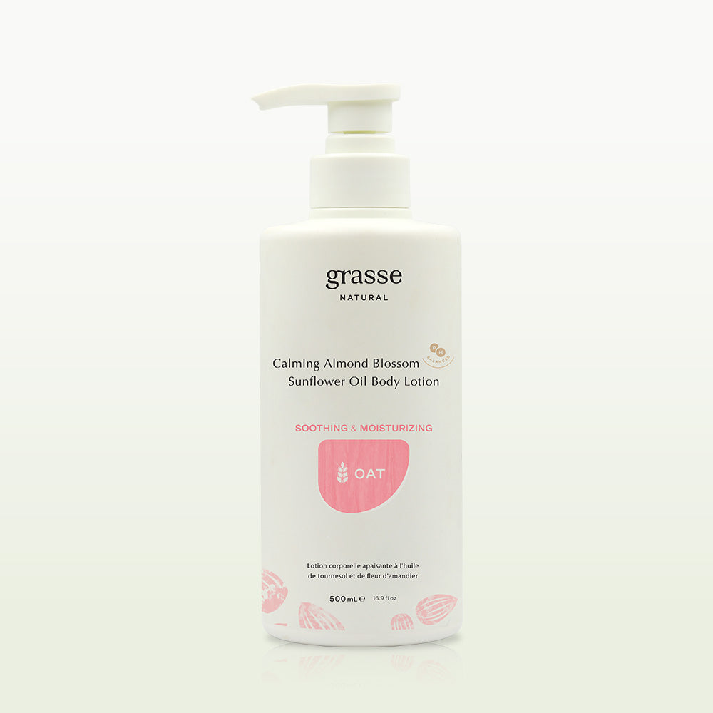 Grasse Natural Calming Almond Blossom Sunflower Oil Body Lotion