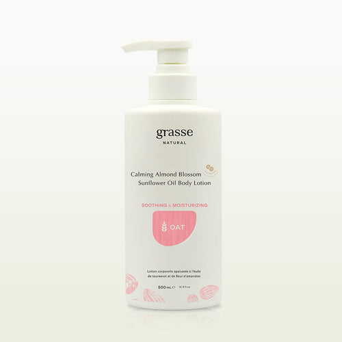 Grasse Natural Calming Almond Blossom Sunflower Oil Body Lotion
