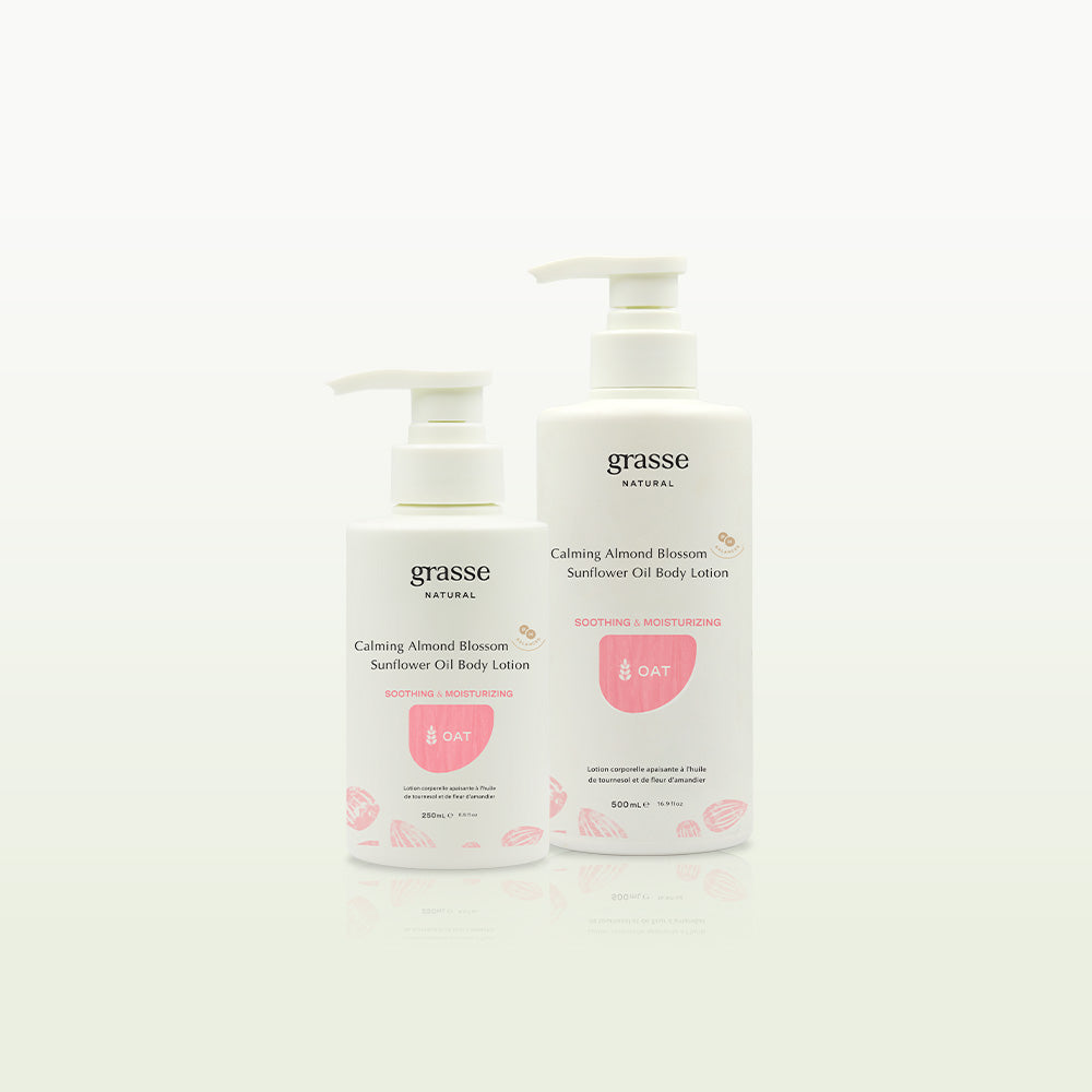 Grasse Natural Calming Almond Blossom Sunflower Oil Body Lotion