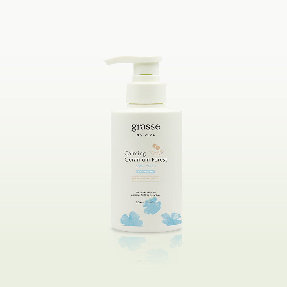 Grasse Natural Calming Geranium Forest - Sunflower Oil Body wash