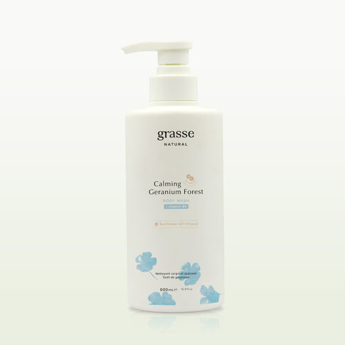 Grasse Natural Calming Geranium Forest - Sunflower Oil Body wash