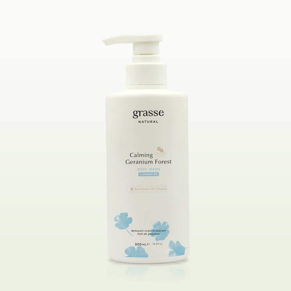 Grasse Natural Calming Geranium Forest - Sunflower Oil Body wash