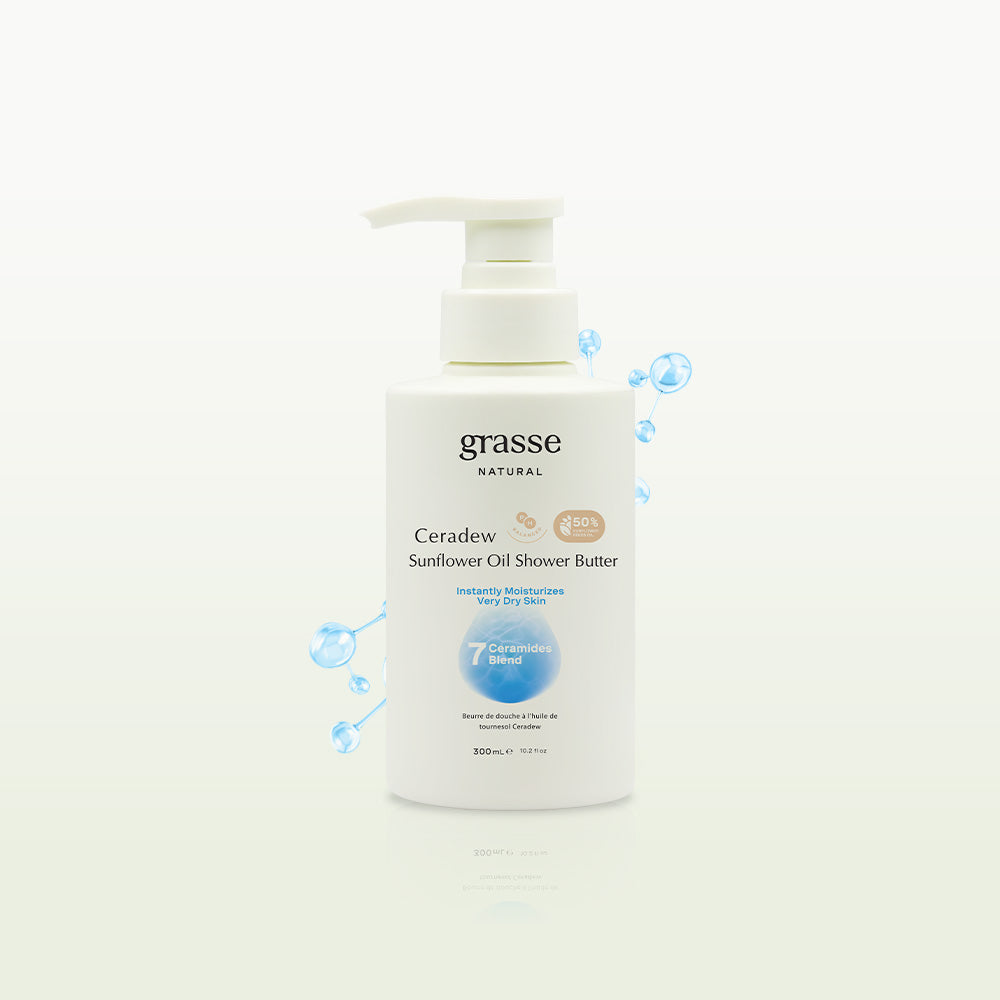Grasse Natural Ceradew Sunflower Oil Shower Butter