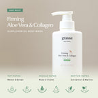 Grasse Natural Firming Aloe Vera and Collagen - Sunflower Oil Body Wash