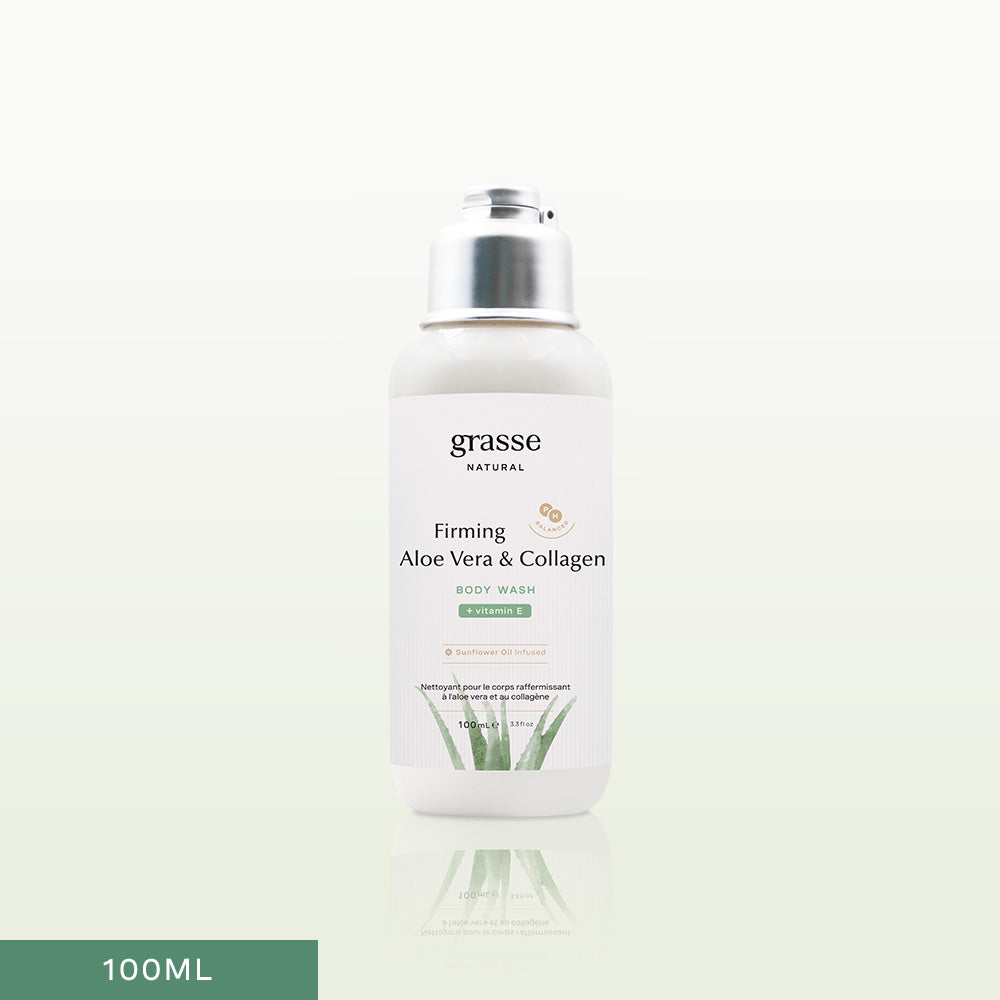 Grasse Natural Firming Aloe Vera and Collagen - Sunflower Oil Body Wash