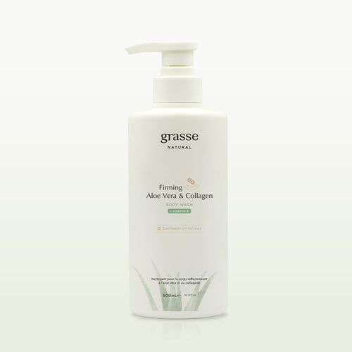 Grasse Natural Firming Aloe Vera and Collagen - Sunflower Oil Body Wash