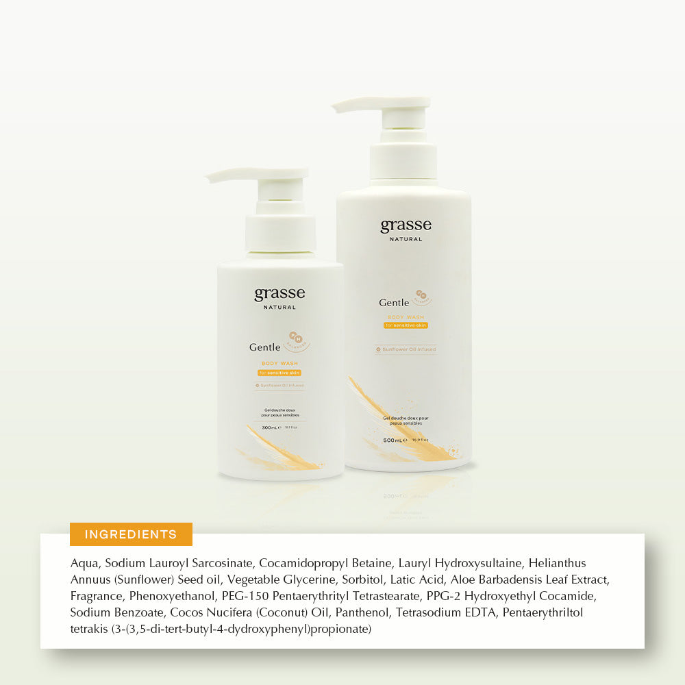 Grasse Natural Gentle Hypoallergenic Body Wash for Senstive Skin
