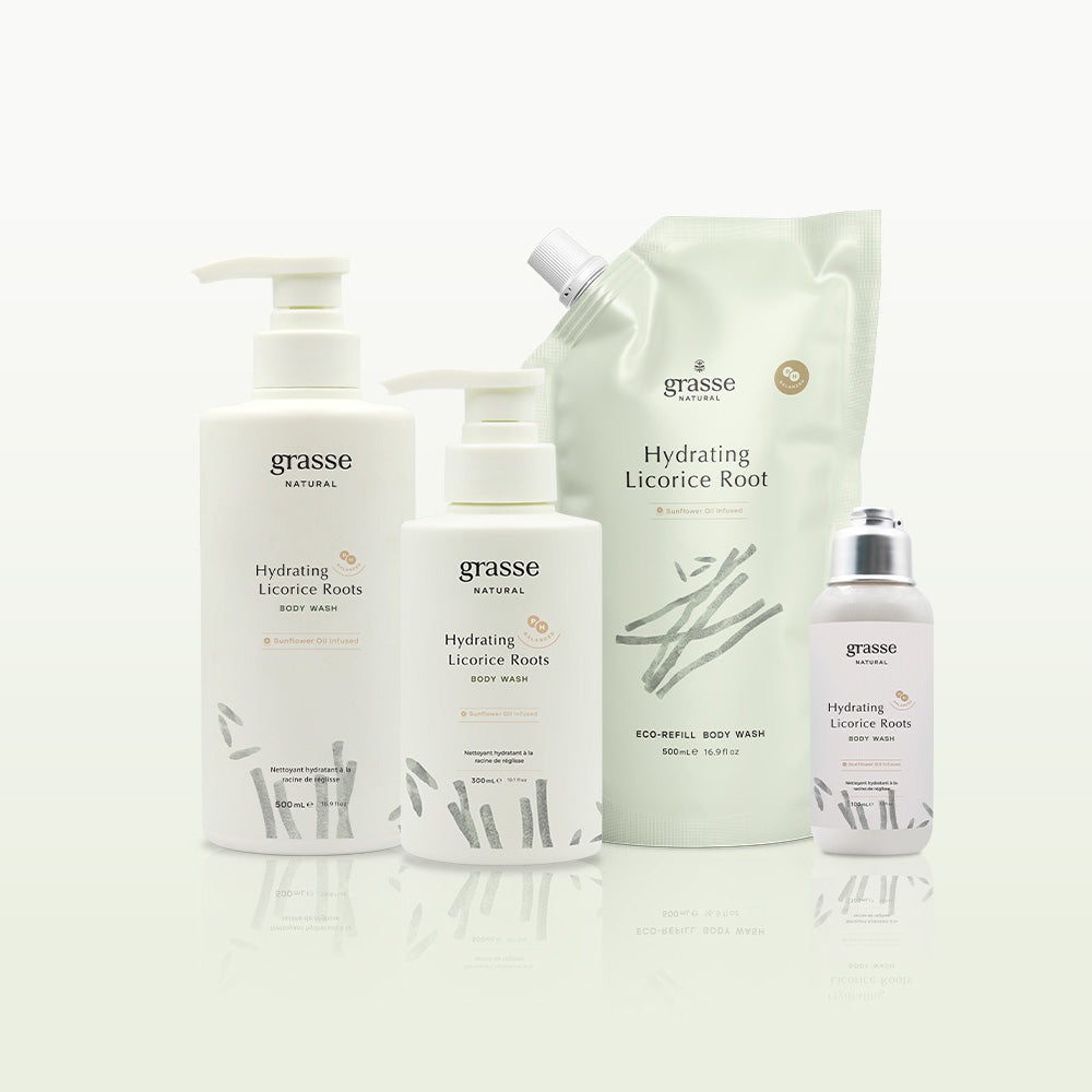 Grasse Natural Hydrating Licorice Root - Sunflower Oil Body Wash