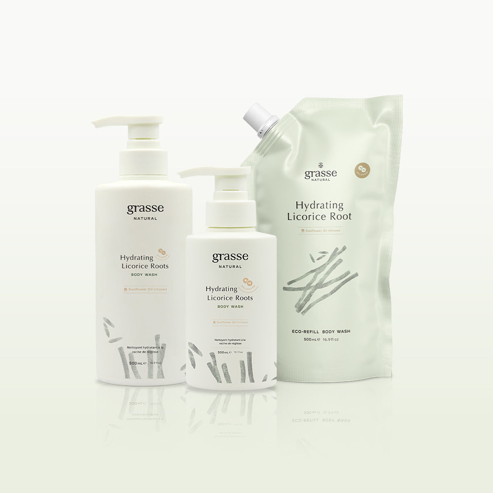 Grasse Natural Hydrating Licorice Root - Sunflower Oil Body Wash
