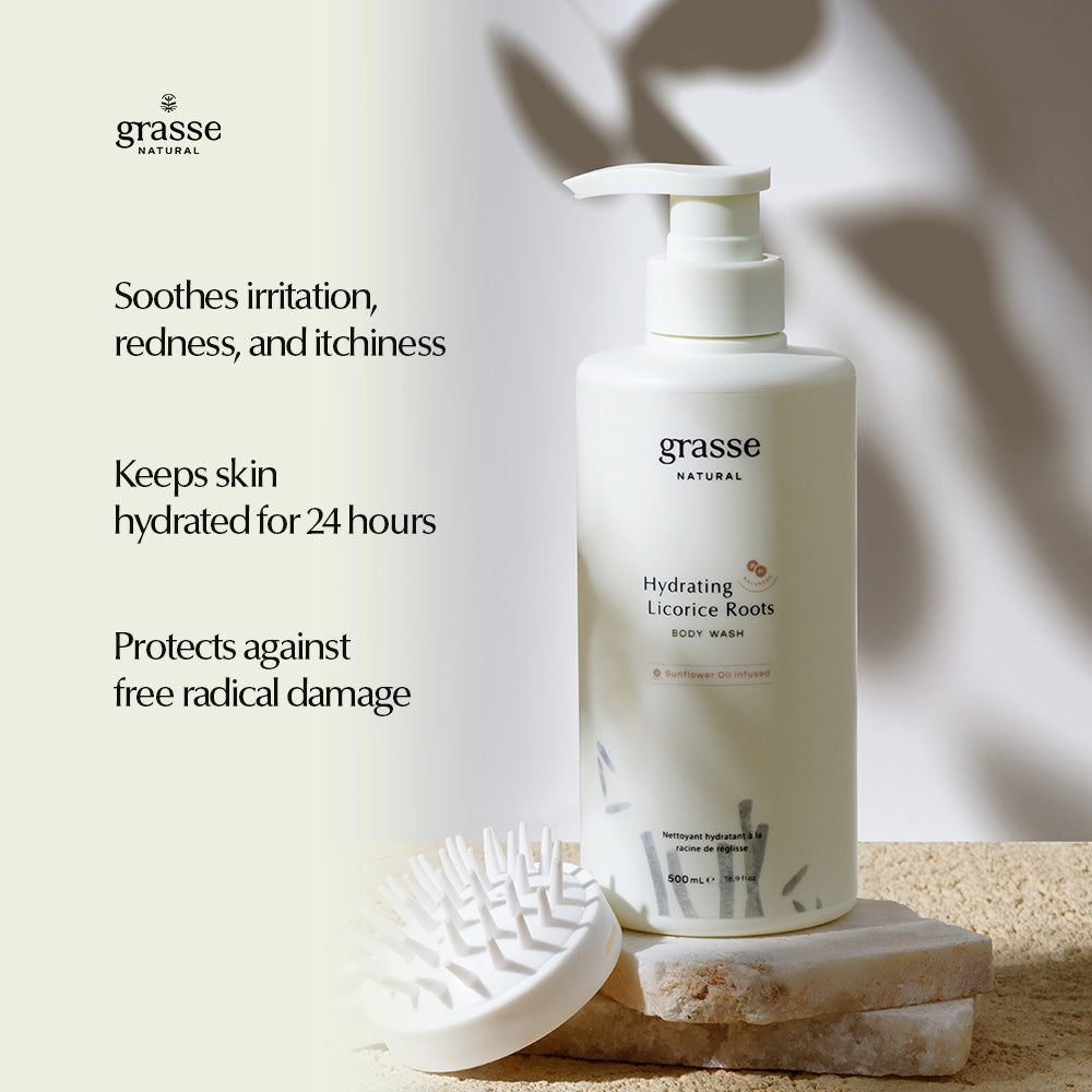 Grasse Natural Hydrating Licorice Root - Sunflower Oil Body Wash