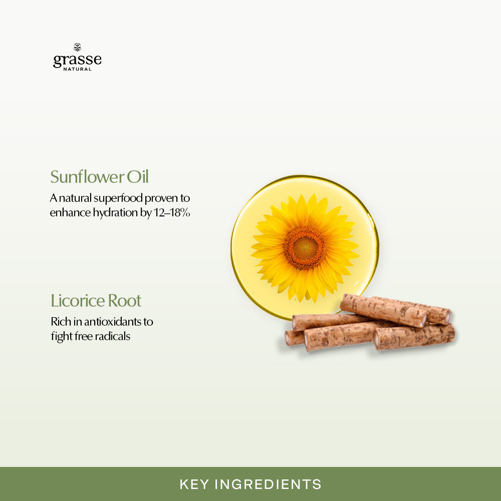 Grasse Natural Hydrating Licorice Root - Sunflower Oil Body Wash