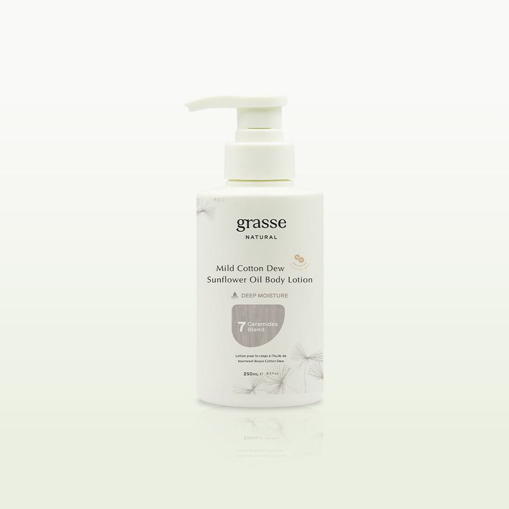 Grasse Natural Mild Cotton Dew Sunflower Oil Body Lotion