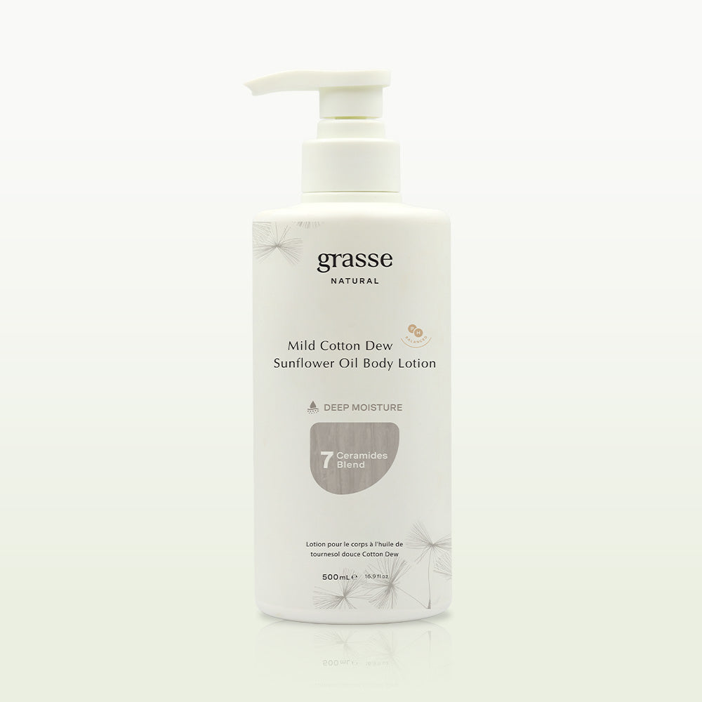 Grasse Natural Mild Cotton Dew Sunflower Oil Body Lotion