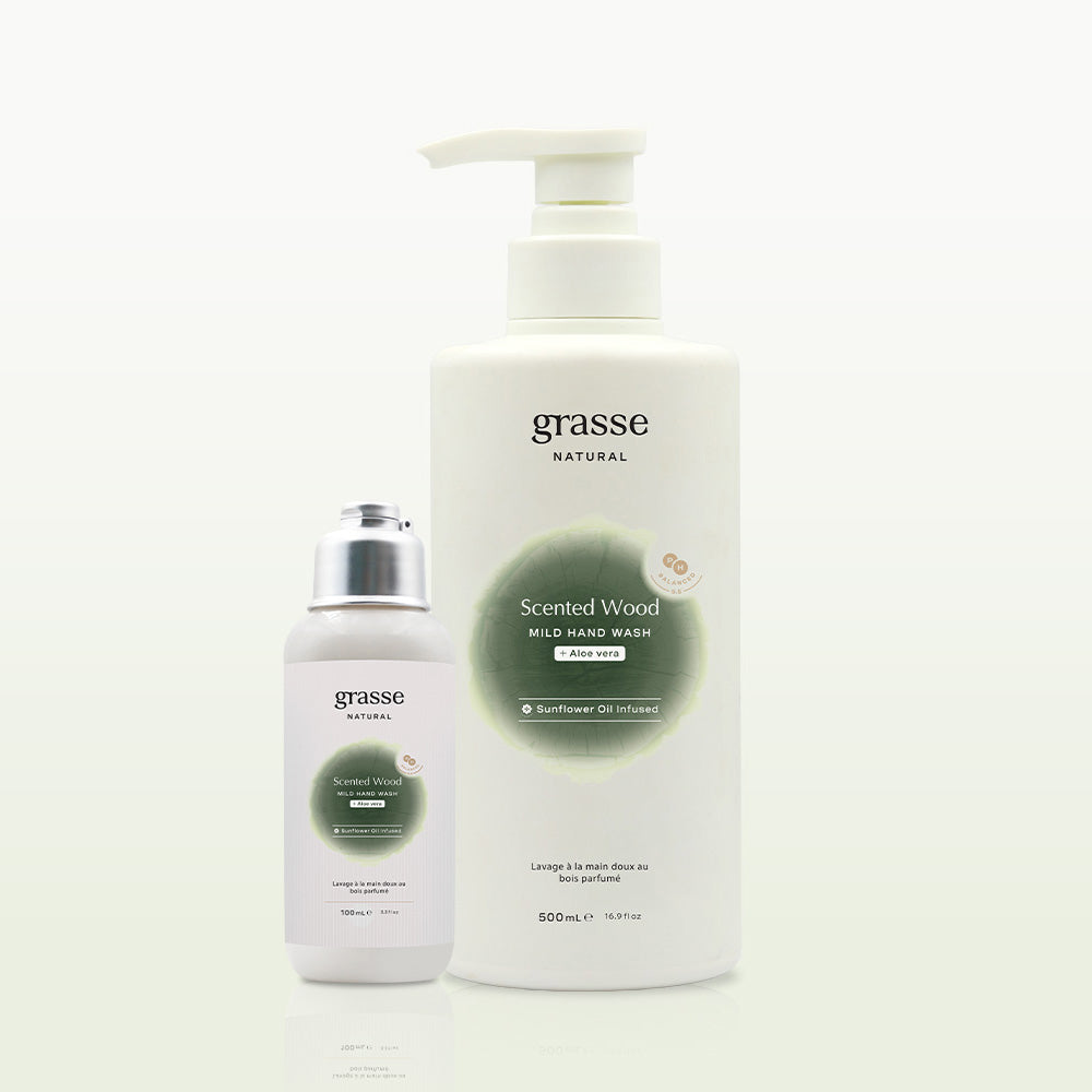 Grasse Natural Scented Wood Mild Hand wash - Sunflower Oil Infused
