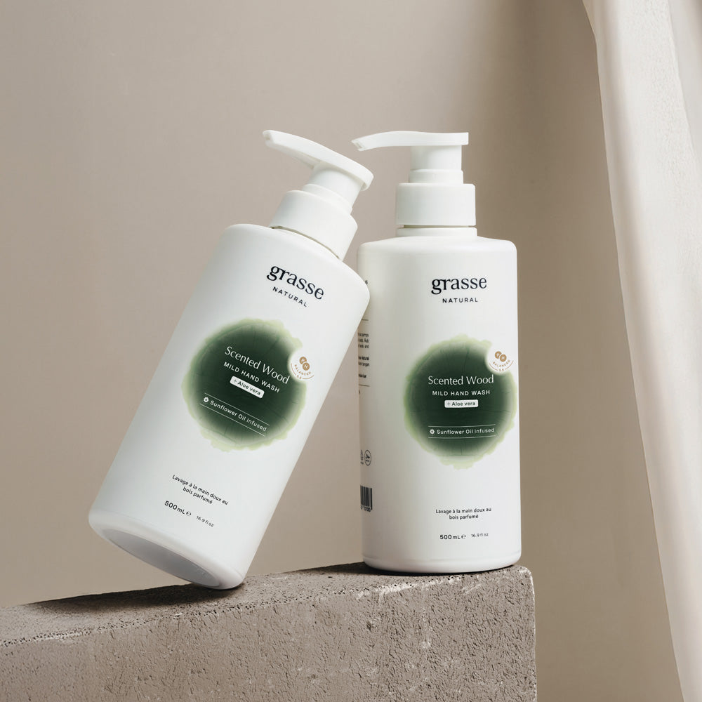 Grasse Natural Scented Wood Mild Hand wash - Sunflower Oil Infused