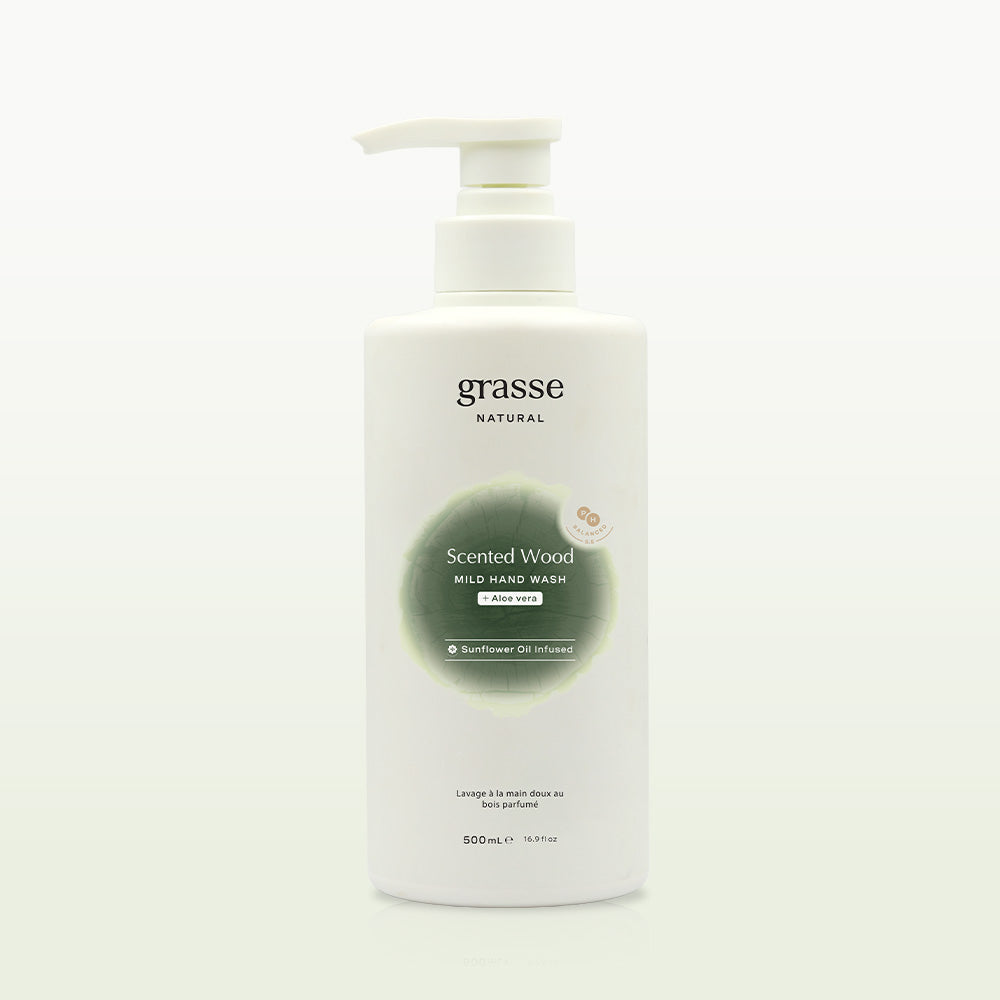 Grasse Natural Scented Wood Mild Hand wash - Sunflower Oil Infused