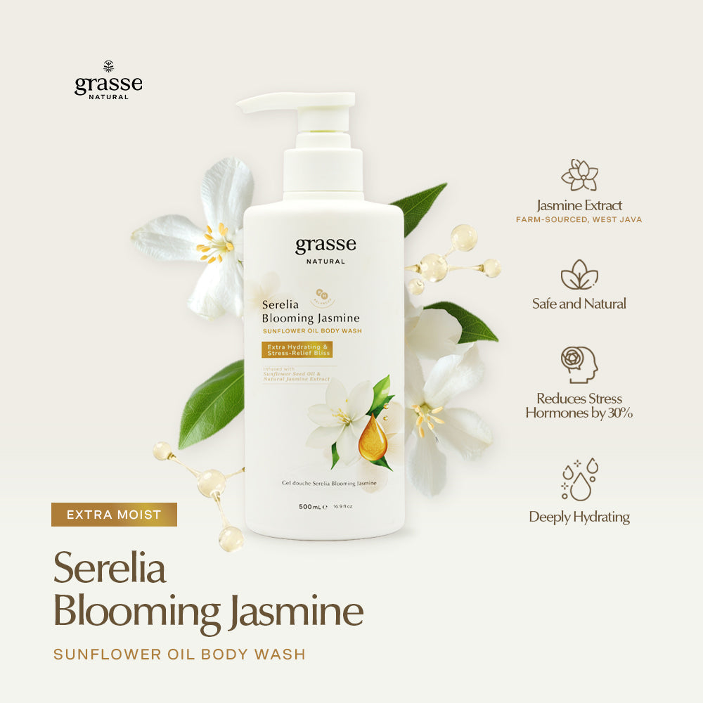 Grasse Natural Serelia Blooming Jasmine Body Wash