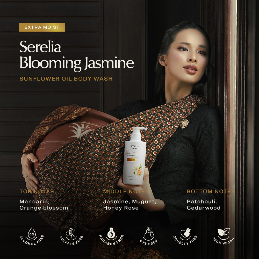 Grasse Natural Serelia Blooming Jasmine Body Wash