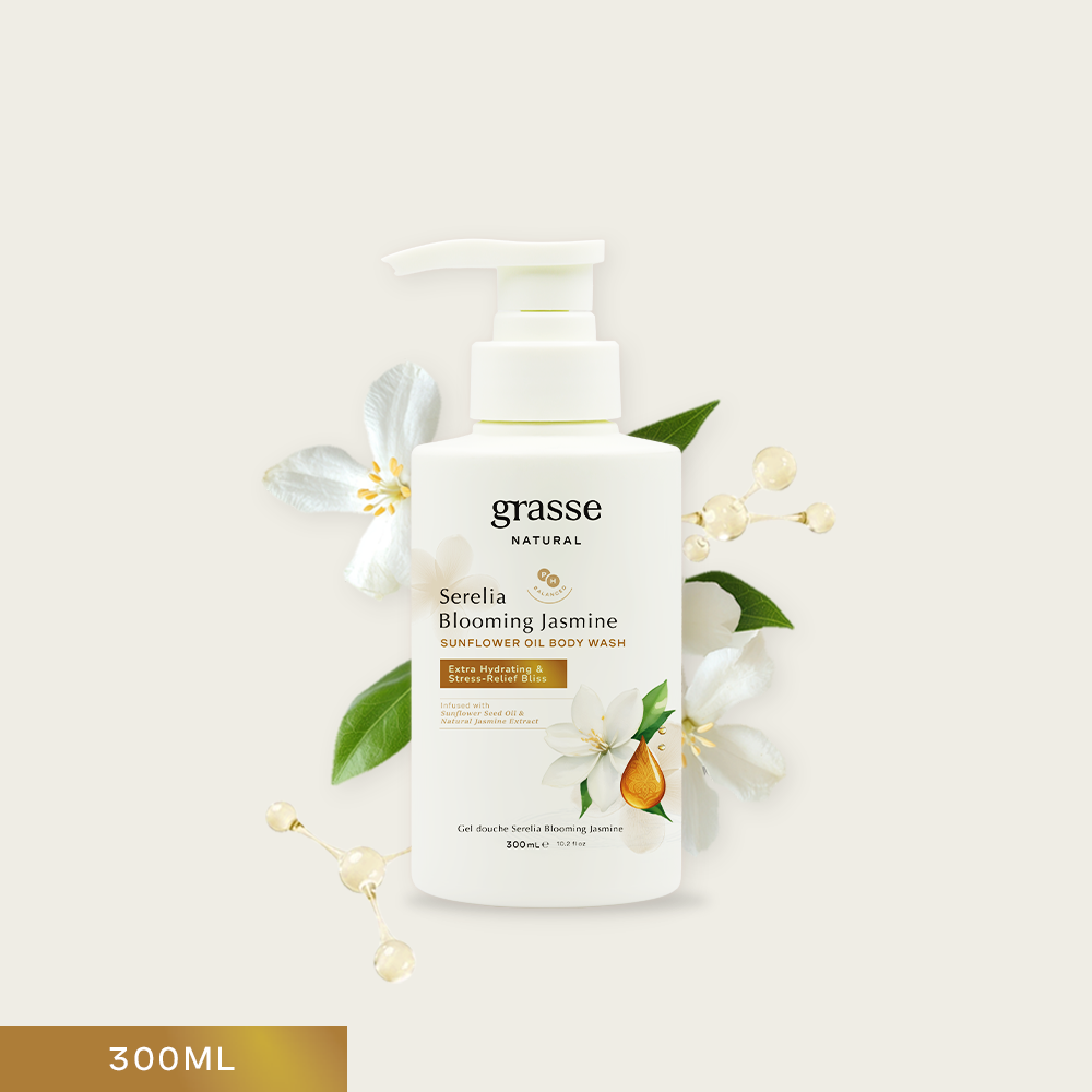 Grasse Natural Serelia Blooming Jasmine Body Wash
