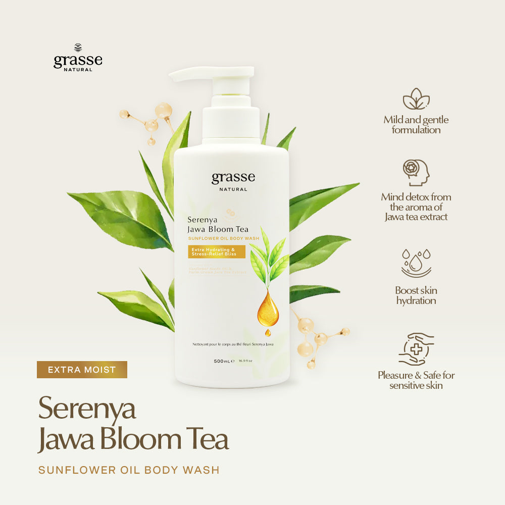 Grasse Natural Serenya Jawa Bloom Tea Body Wash