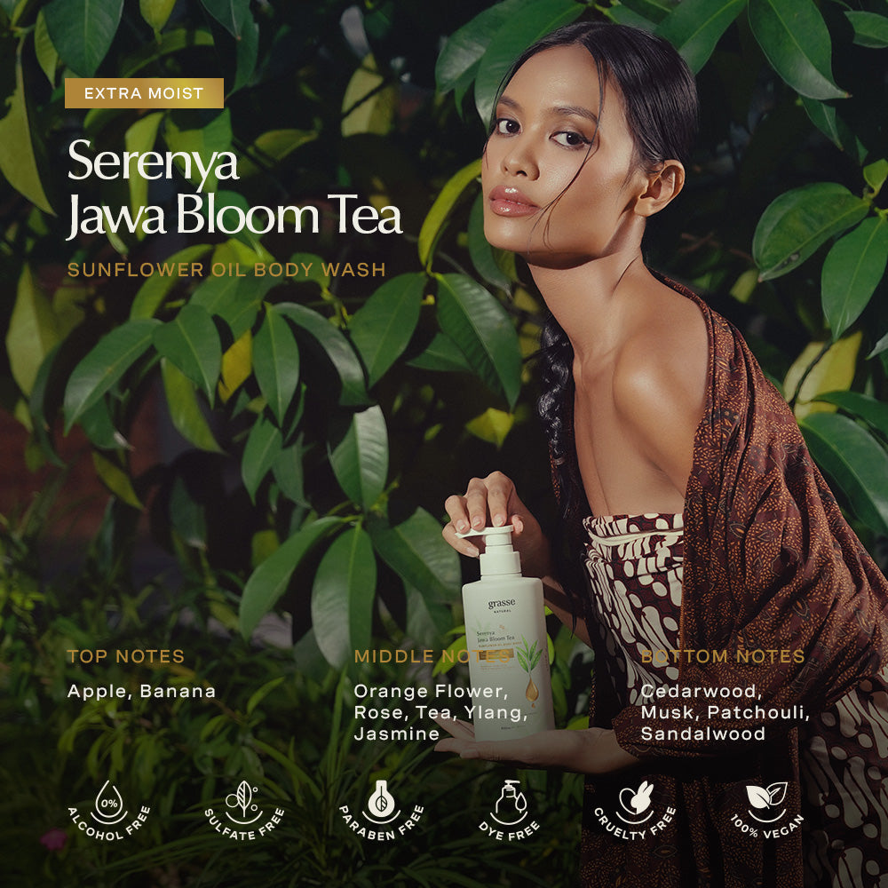 Grasse Natural Serenya Jawa Bloom Tea Body Wash